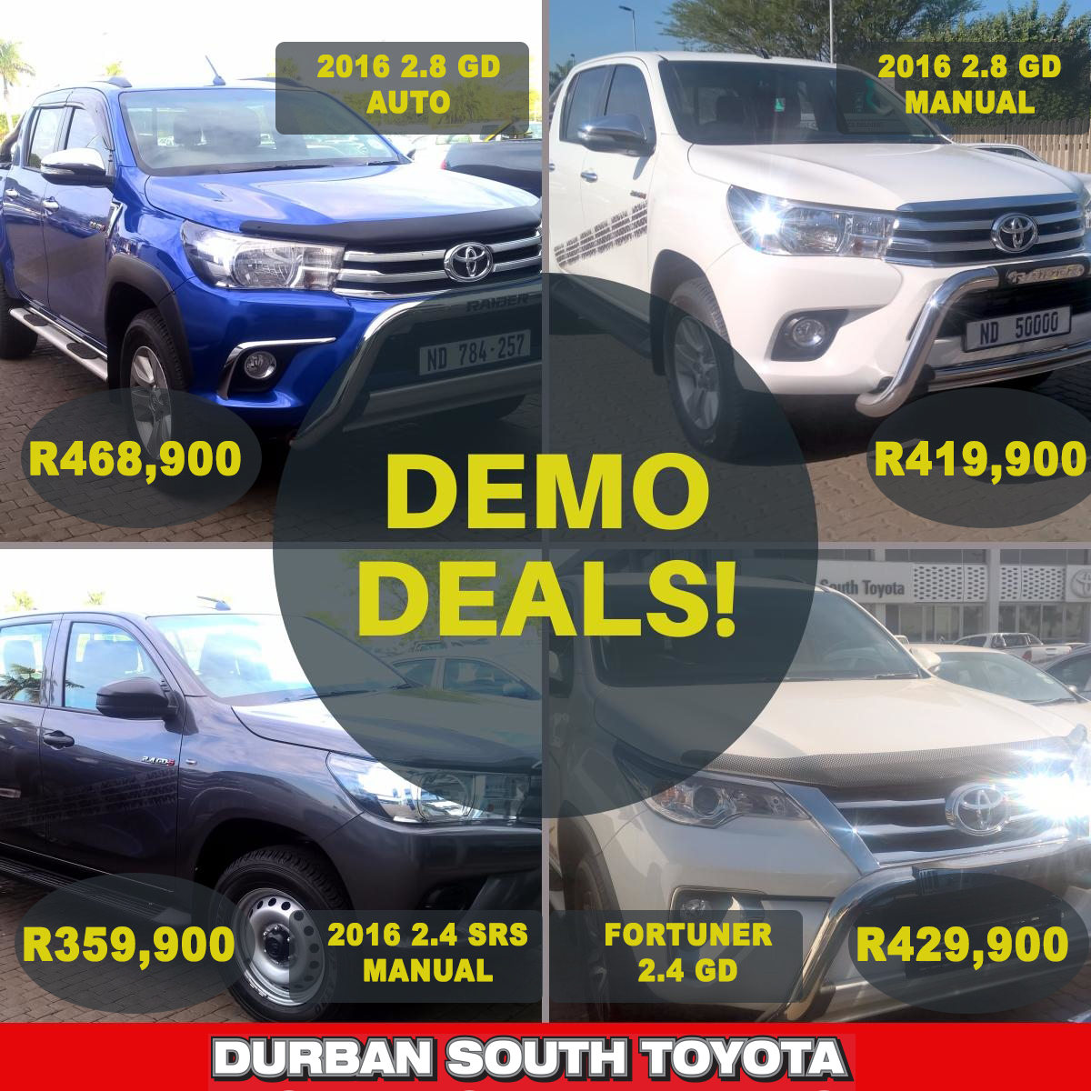 Toyota Hilux & Fortuner Demo Deals